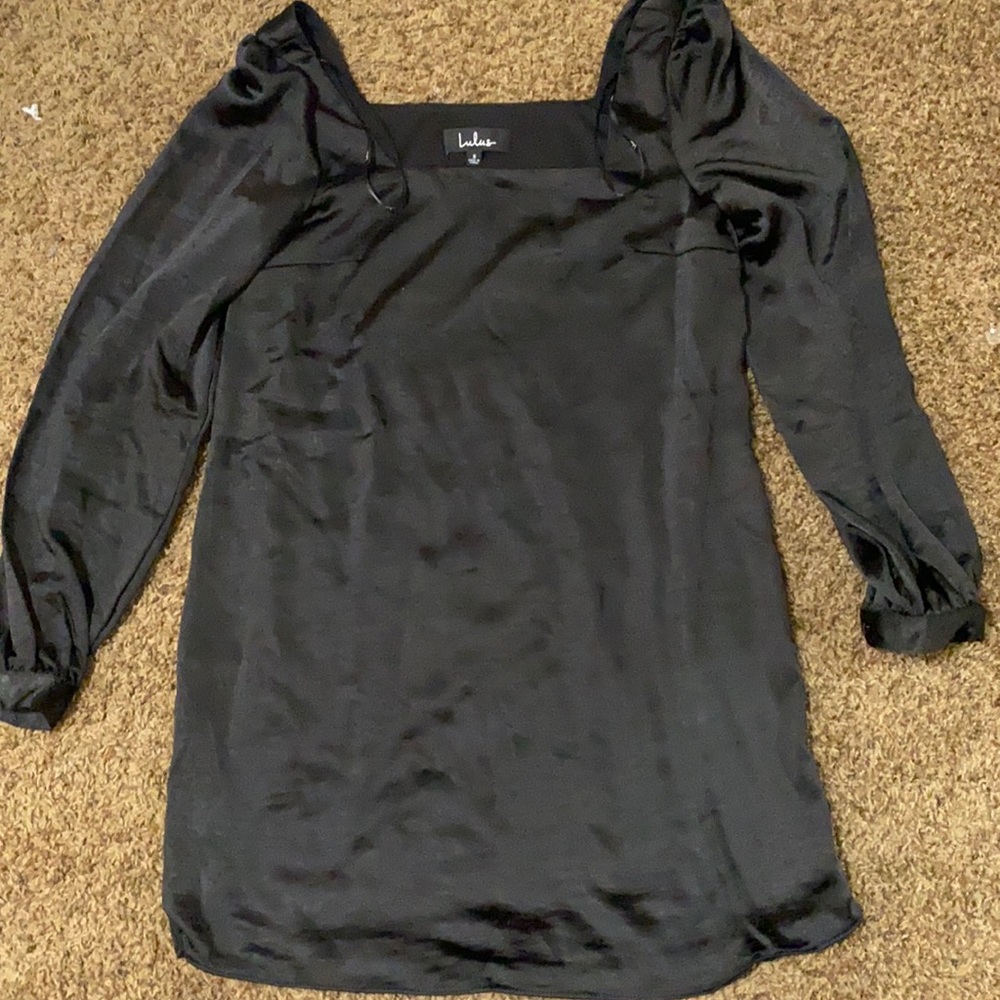 Black mini dress
